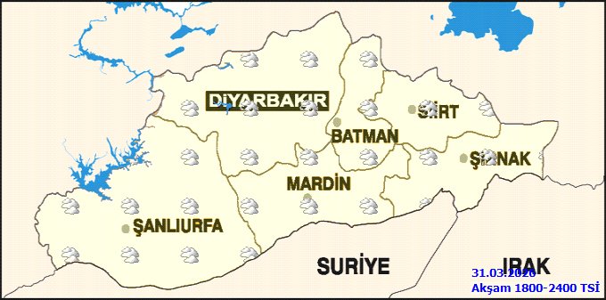 Batman'da 31 Mart Salı Hava Durumu: Yağışlı ve Serin Bir Gün Bekleniyor - Görsel 2