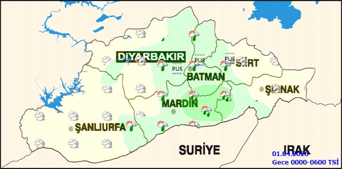 Batman'da 31 Mart Salı Hava Durumu: Yağışlı ve Serin Bir Gün Bekleniyor - Görsel 3