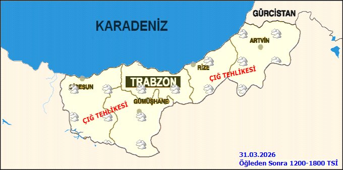 Giresun'da 31 Mart Salı Hava Durumu: Parçalı Bulutlu, Sıcaklık 9-14°C - Görsel 3