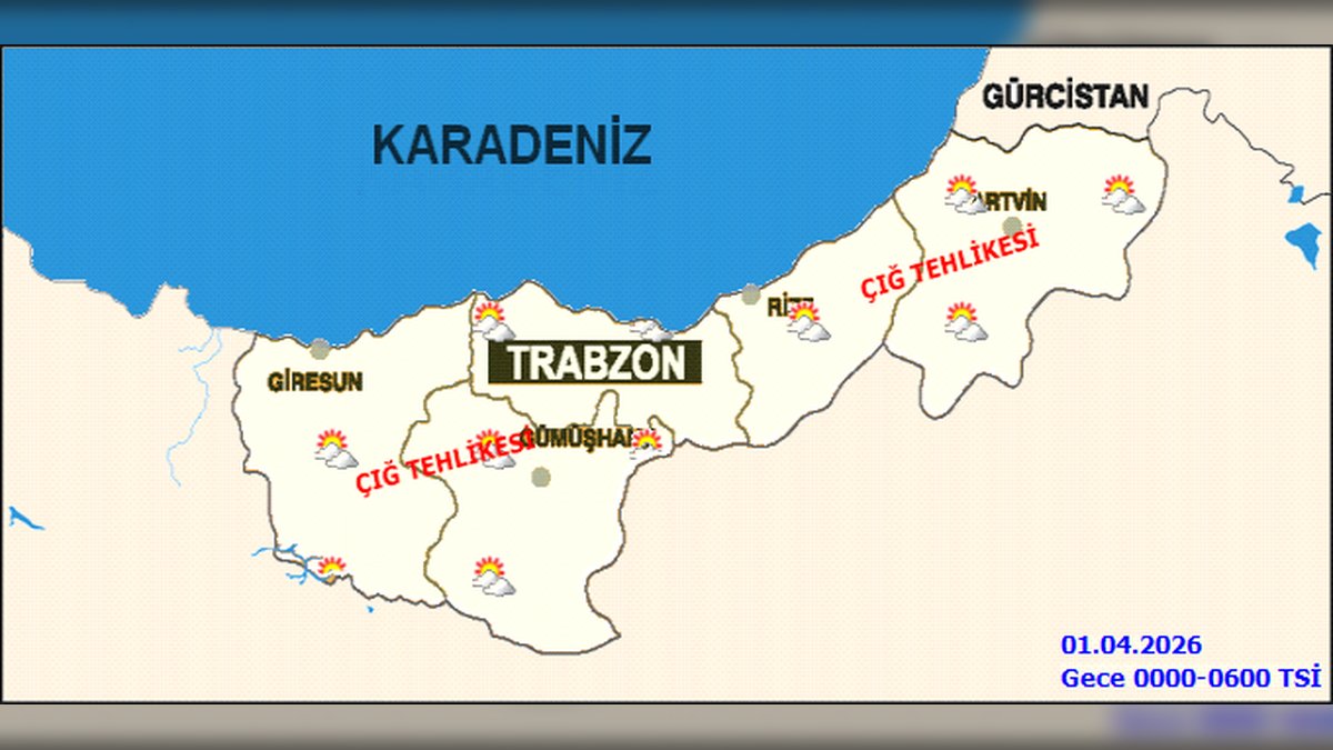 Rize'de Hava Durumu: Parçalı Bulutlu ve Mevsim Normalleri Civarında Sıcaklıklar