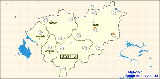 Sivas'ta Hava Durumu: 31 Mart Salı Yağmurlu, 5 Günlük Tahmin ve Önemli Uyarılar - Görsel 4