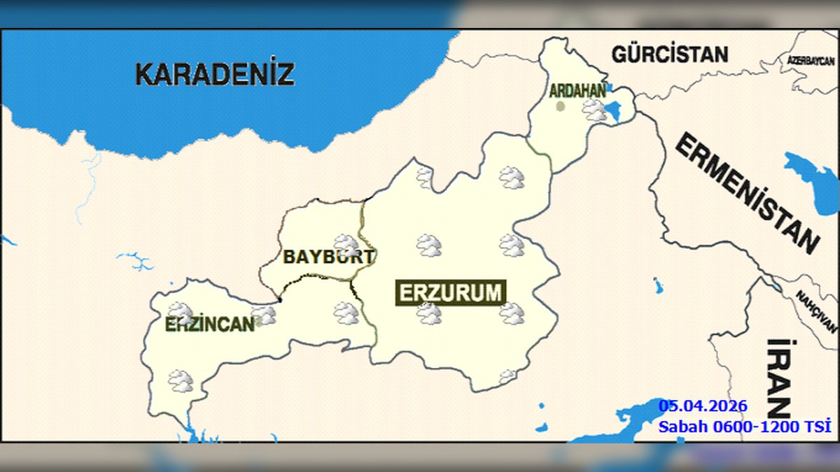 Bayburt'ta Hava Durumu: Yağmur ve Karla Karışık Yağmur Bekleniyor