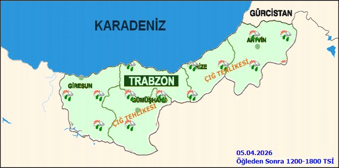 Gümüşhane'de Hava Durumu: Parçalı Bulutlu ve Yağışlı, Sıcaklık Mevsim Normallerinde - Görsel 3