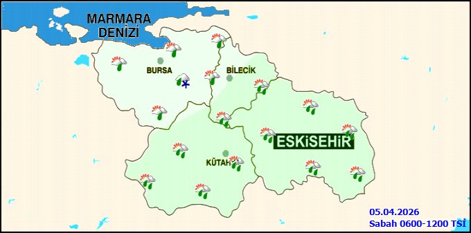 Kütahya'da Hava Durumu: Sağanak Yağış ve Sıcaklık Düşüşü Bekleniyor - Görsel 4