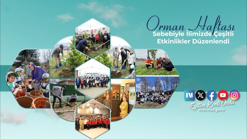 Ordu'da Orman Haftası Coşkusu: Fidan Dikimi ve Resim Sergisiyle Doğa Bilinci Artırıldı