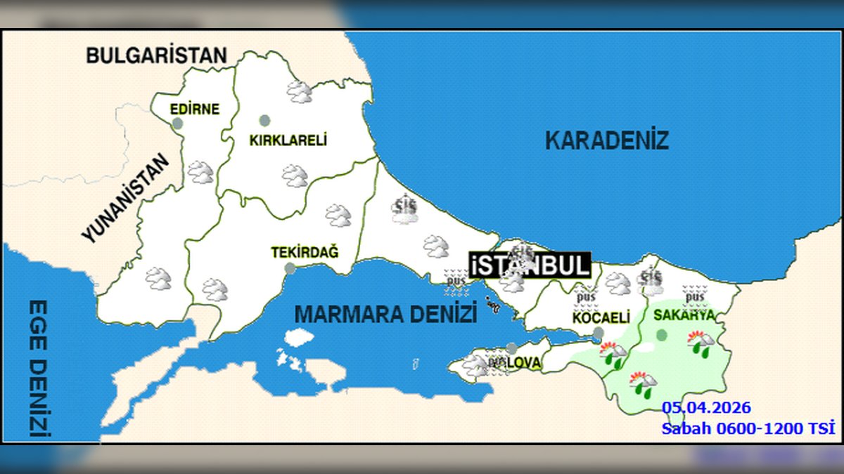 Tekirdağ ve Çevresi İçin 5 Günlük Hava Durumu: Sis, Yağmur ve Sıcaklık Artışı Bekleniyor