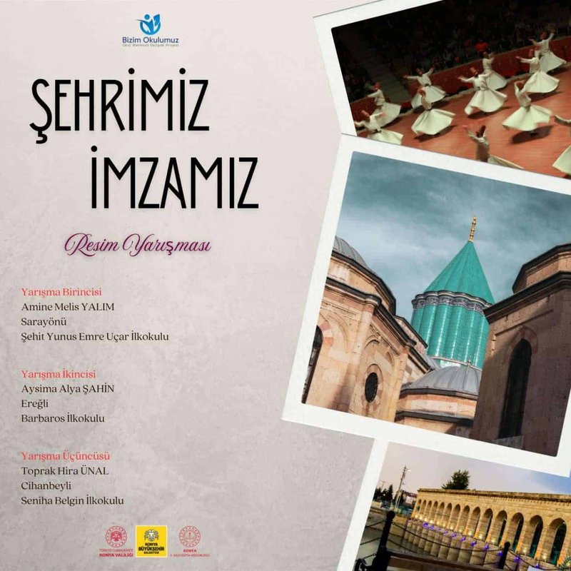 Konya İl Milli Eğitim Müdürlüğü'nden "Şehrimiz İmzamız" Projesi Yarışma Sonuçları Açıklandı - Görsel 2