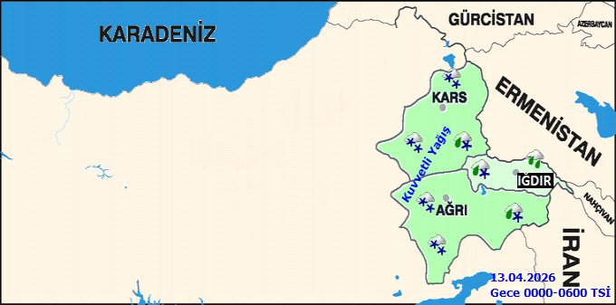 Ağrı'da Kuvvetli Karla Karışık Yağmur ve Kar Uyarısı: Buzlanma ve Çığ Tehlikesi - Görsel 4