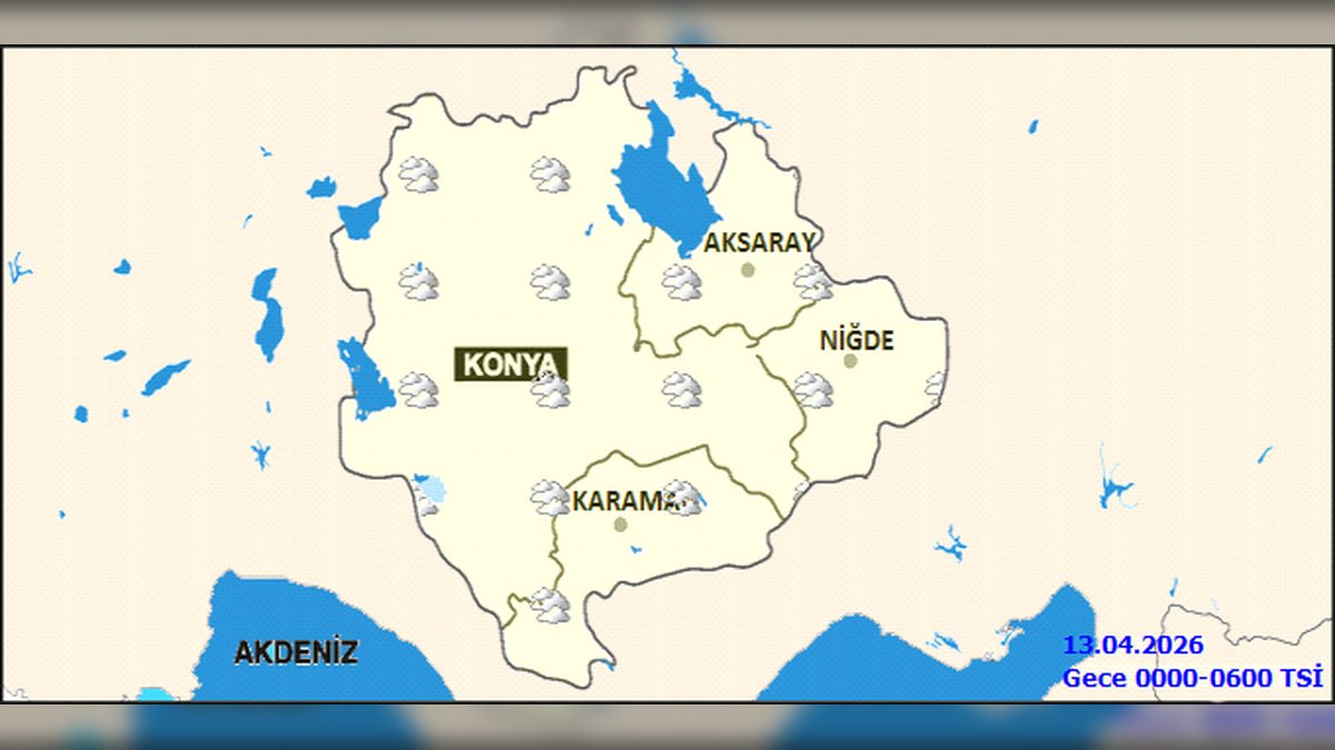 Aksaray'da 12 Nisan Hava Durumu: Yağmur ve Karla Karışık Yağış Bekleniyor, Zirai Don Uyarısı Var
