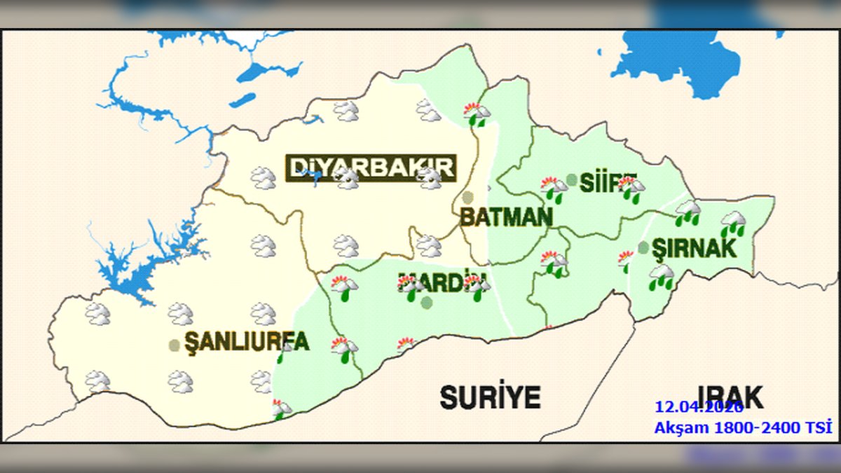 Batman'da Kuvvetli Yağış ve Sağanak Bekleniyor: Sıcaklıklar Düşüyor