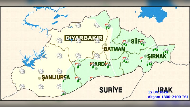 Batman'da Kuvvetli Yağış ve Sağanak Bekleniyor: Sıcaklıklar Düşüyor