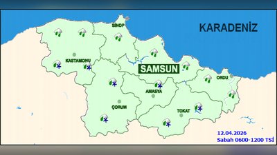 Çorum'da 12 Nisan Pazar Günü Hava Durumu: Yağmur ve Karla Karışık Yağmur Bekleniyor