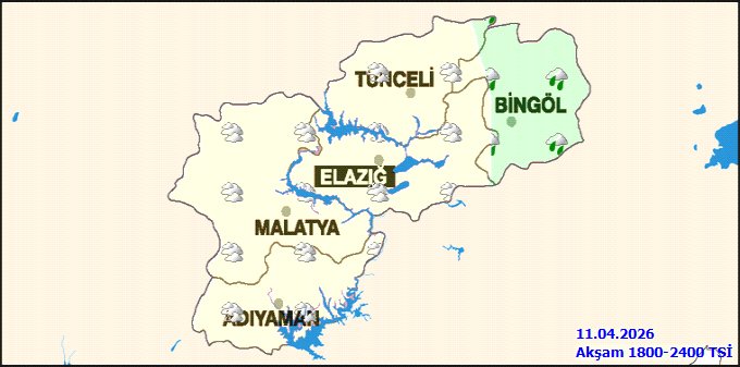 Elazığ'da Hava Durumu: 12 Nisan Pazar Yağmurlu, Sıcaklık 1-12°C - Görsel 4