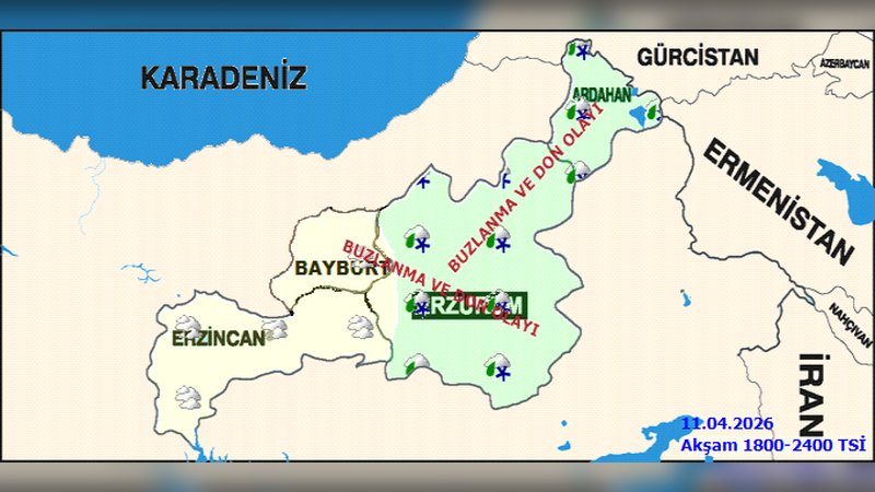 Erzurum'da Yoğun Kar Yağışı ve Buzlanma Tehlikesi: 5 Günlük Hava Tahmini