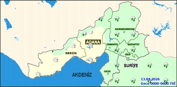 Hatay'da 12 Nisan Pazar Günü Sağanak Yağış Bekleniyor - Görsel 3