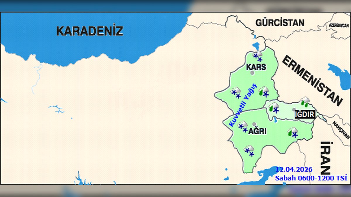 Kars'ta Yoğun Kar Yağışı Bekleniyor: Sıcaklıklar Düşecek, Çığ ve Don Tehlikesi Var