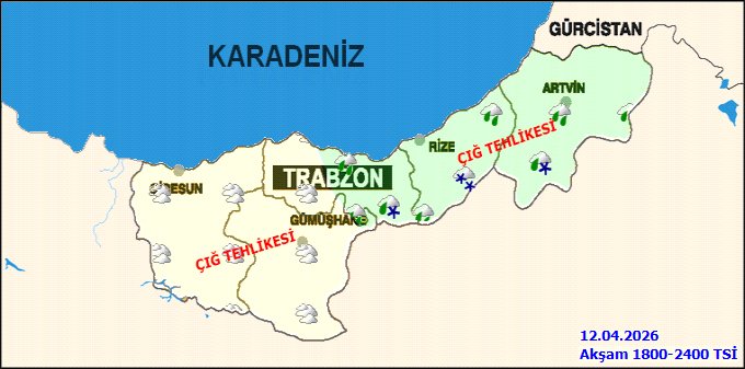 Rize'de 12 Nisan Pazar Günü Hava Durumu: Yağışlı ve Serin Bir Gün Bekleniyor - Görsel 2