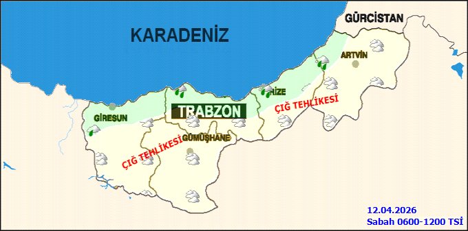 Rize'de 12 Nisan Pazar Günü Hava Durumu: Yağışlı ve Serin Bir Gün Bekleniyor - Görsel 3