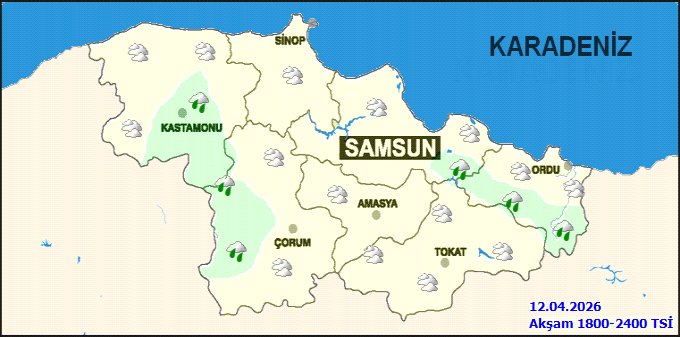 Samsun'da Hava Durumu: 5 Günlük Tahmin ve Zirai Don Uyarısı - Görsel 3
