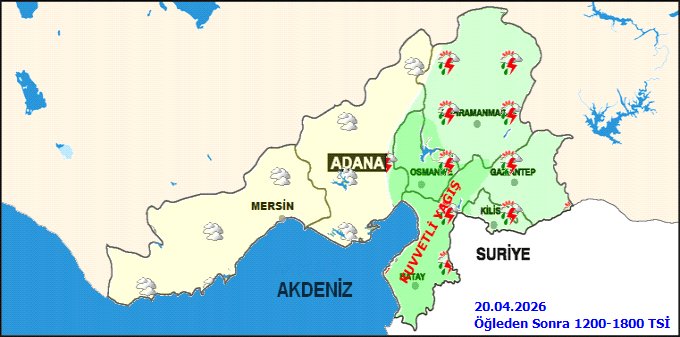 Adana'da Kuvvetli Yağış ve Fırtına Bekleniyor: Dikkatli Olun! - Görsel 4