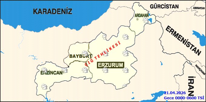 Bayburt'ta Karla Karışık Yağmur Bekleniyor: Çığ Tehlikesine Dikkat! - Görsel 4
