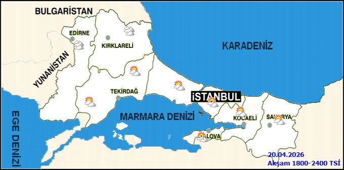 Edirne'de 20 Nisan Pazartesi Hava Durumu: Çok Bulutlu, Sıcaklık 8-24 Derece - Görsel 3