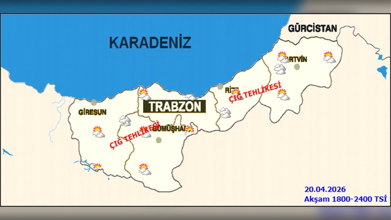 Gümüşhane'de Hava Durumu: Karla Karışık Yağmur ve Çığ Tehlikesi Uyarısı