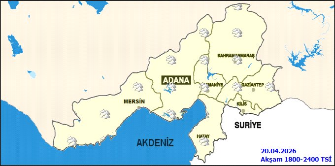 Kahramanmaraş'ta 20 Nisan 2026 Hava Durumu: Sağanak Yağış Bekleniyor - Görsel 2