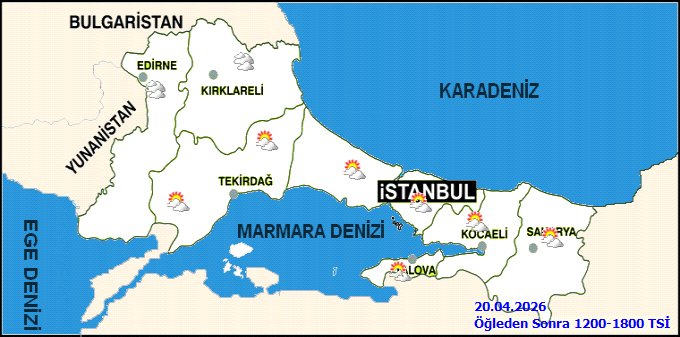 Kocaeli'de 20 Nisan Pazartesi Hava Durumu: Parçalı Bulutlu, Sıcaklık 7-20°C - Görsel 2