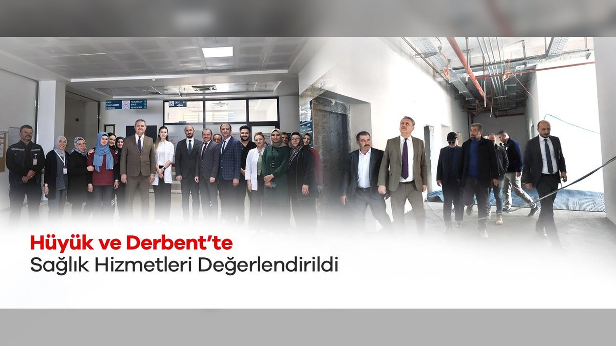 Konya İl Sağlık Müdürü Hüyük ve Derbent'te Sağlık Hizmetlerini Değerlendirdi