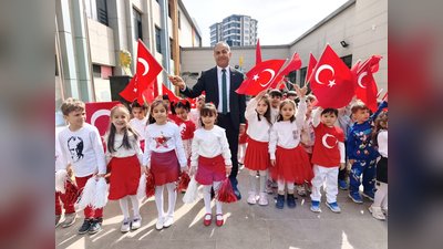 Şahinbey İlçe Millî Eğitim Müdürü Eyüp Güneş, Adile Şimşek Anaokulu'nda 23 Nisan Coşkusuna Ortak Oldu