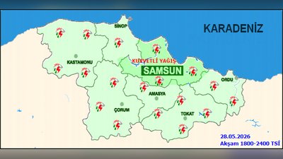 Amasya'da 5 Günlük Hava Tahmini: Sağanak Yağış ve Sıcaklık Artışı Bekleniyor
