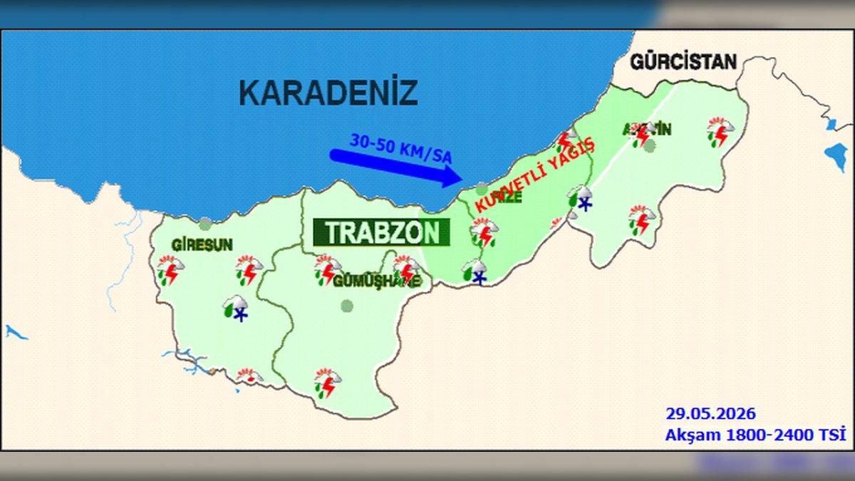 Artvin'de Kuvvetli Yağış ve Sel Tehlikesi: 2500 Metre Üzeri Karlı Karışık Yağmur Bekleniyor