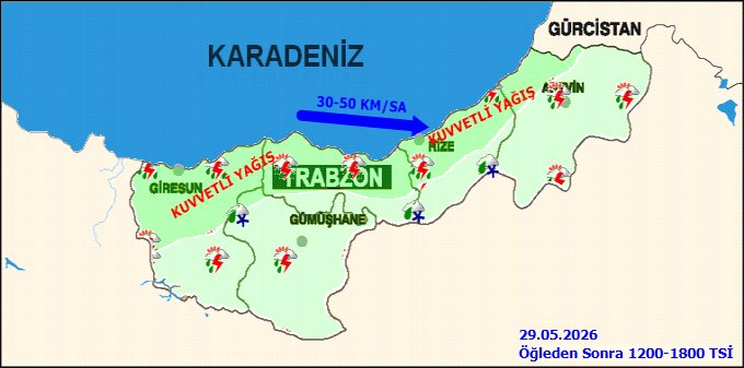 Gümüşhane'de Kuvvetli Yağış ve Fırtına Uyarısı: Sel, Heyelan ve Ulaşım Aksaklıklarına Dikkat! - Görsel 3