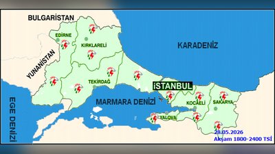 Kocaeli'de 29 Mayıs Cuma Günü Hava Durumu: Sağanak Yağış ve Sıcaklıklar