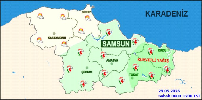 Sinop'ta Sağanak Yağış Etkili Olacak: Sıcaklıklar Mevsim Normallerinin Üzerinde - Görsel 3