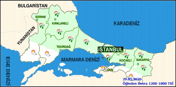 Tekirdağ'da Sağanak Yağış Bekleniyor: Sıcaklıklar Mevsim Normallerinin Üzerinde - Görsel 3
