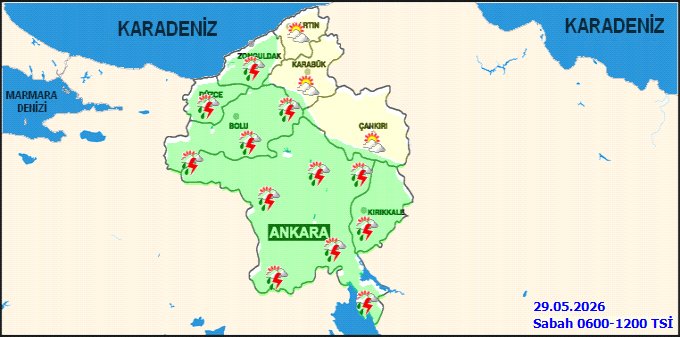 Zonguldak'ta 29 Mayıs Cuma Günü Hava Durumu: Sağanak Yağış Bekleniyor - Görsel 2