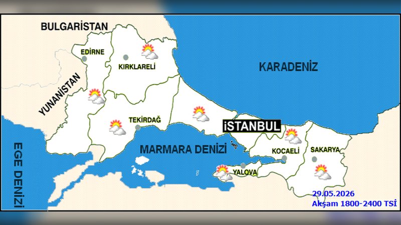 Edirne'de Hava Durumu: 30 Mayıs Cumartesi ve 5 Günlük Tahmin