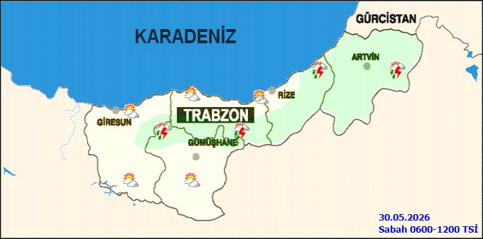 Gümüşhane'de Gök Gürültülü Sağanak Yağış Bekleniyor: Kuvvetli Hava Durumu Uyarısı - Görsel 3