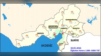 Hatay'da Güncel Hava Durumu: Parçalı Bulutlu ve Aralıklı Sağanak Yağış Bekleniyor