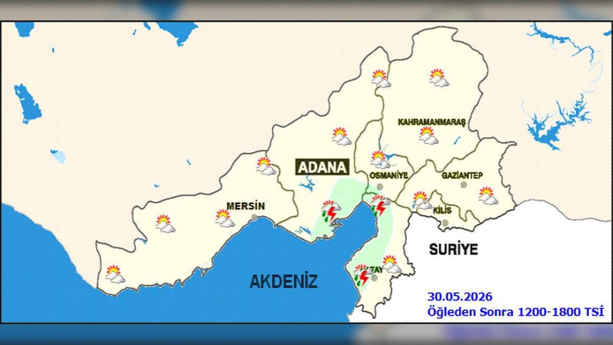 Kahramanmaraş'ta 5 Günlük Hava Durumu: Sıcaklıklar Yükseliyor, Çarşamba Gök Gürültülü Sağanak Yağış Bekleniyor