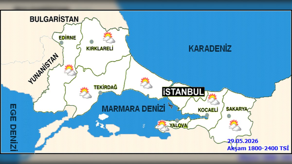 Kırklareli'nde 30 Mayıs Hava Durumu: Az Bulutlu ve Mevsim Normalleri Civarında
