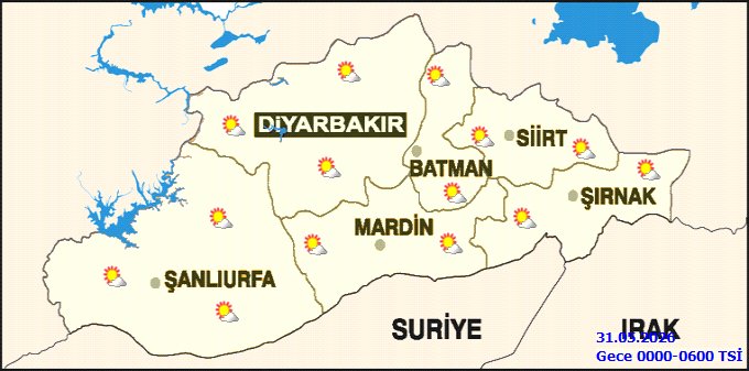 Şırnak'ta 30 Mayıs Cumartesi Gök Gürültülü Sağanak Yağış Bekleniyor - Görsel 2