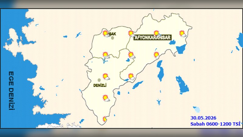 Uşak'ta Hava Durumu: 30 Mayıs Cumartesi ve 5 Günlük Tahminler